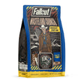 The front of a 12 ounce bag of Bones Coffee Company Wasteland Crunch flavored coffee. It is vanilla wafer flavored, and it has The Ghoul from Amazon and Zenimax’s Fallout show on the art.